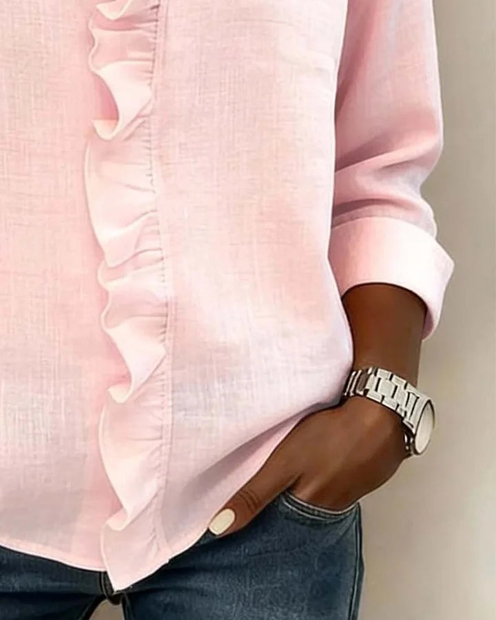 Jane | Edle V-Ausschnitt Bluse