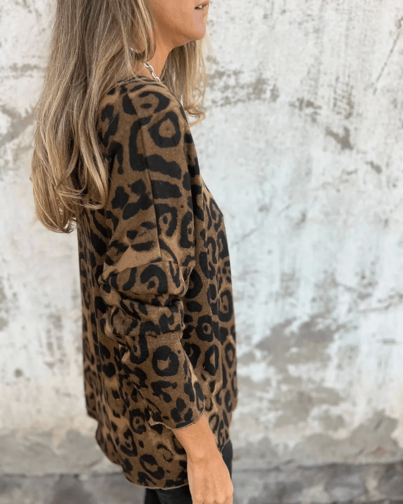 Jane | Schickes Oberteil mit Leopardenmuster