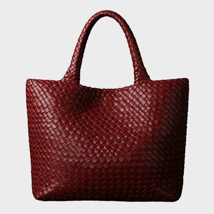 Hand-Woven Leather Tote