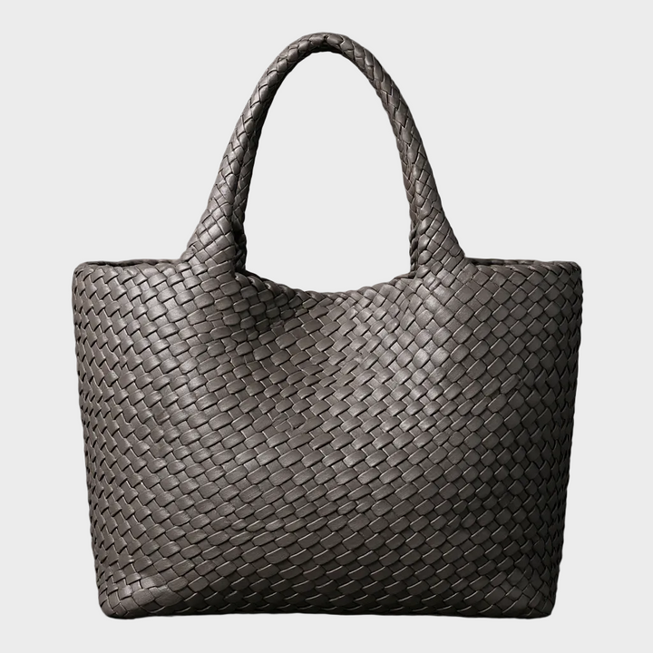 Hand-Woven Leather Tote