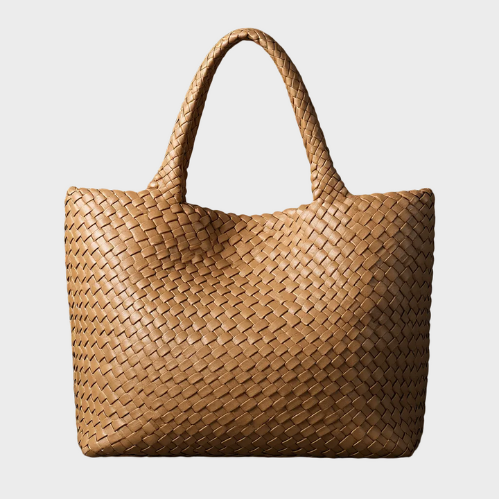 Hand-Woven Leather Tote