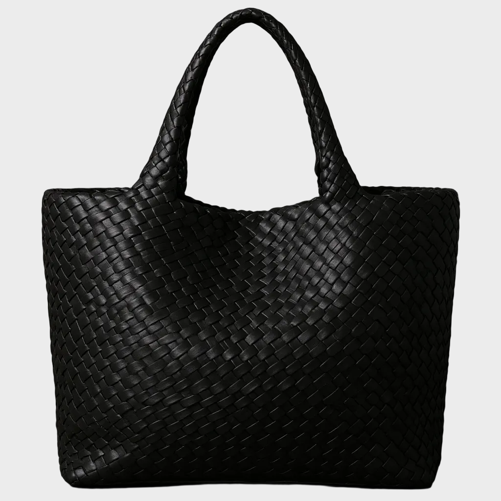 Hand-Woven Leather Tote