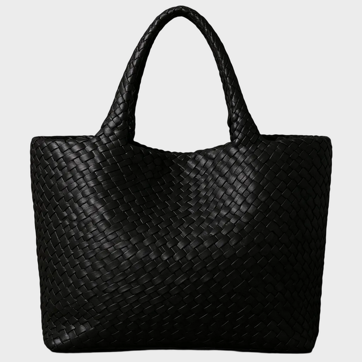 Hand-Woven Leather Tote
