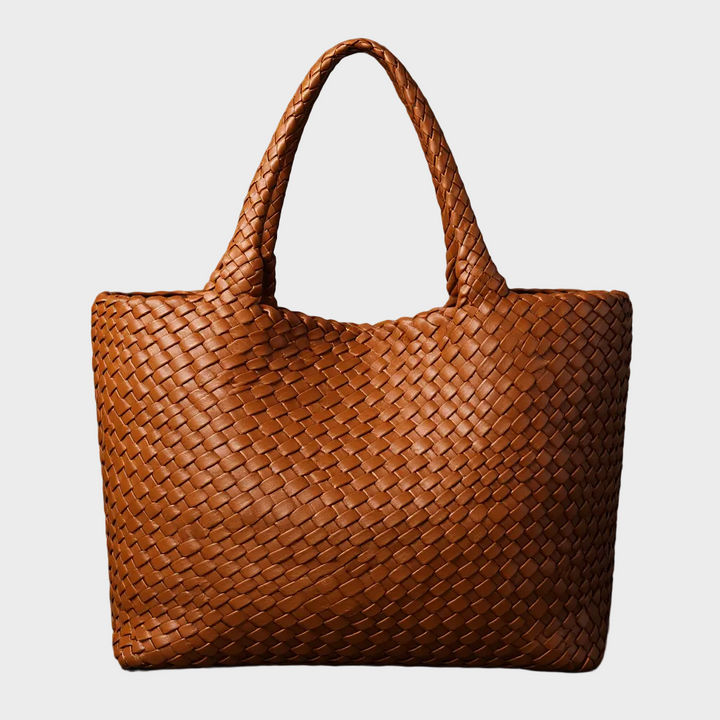Hand-Woven Leather Tote