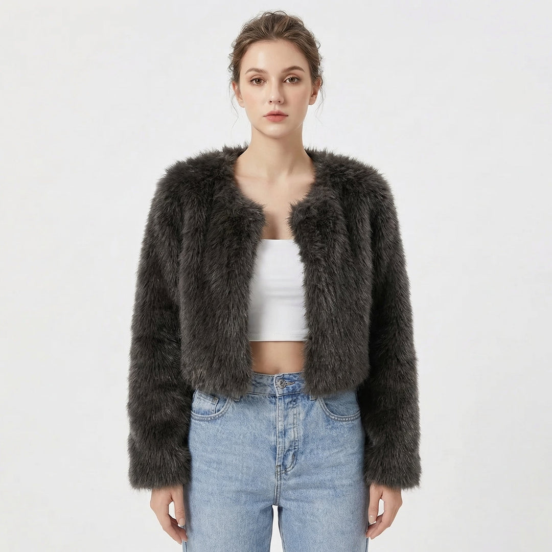 Elegant Faux Fur Jacket