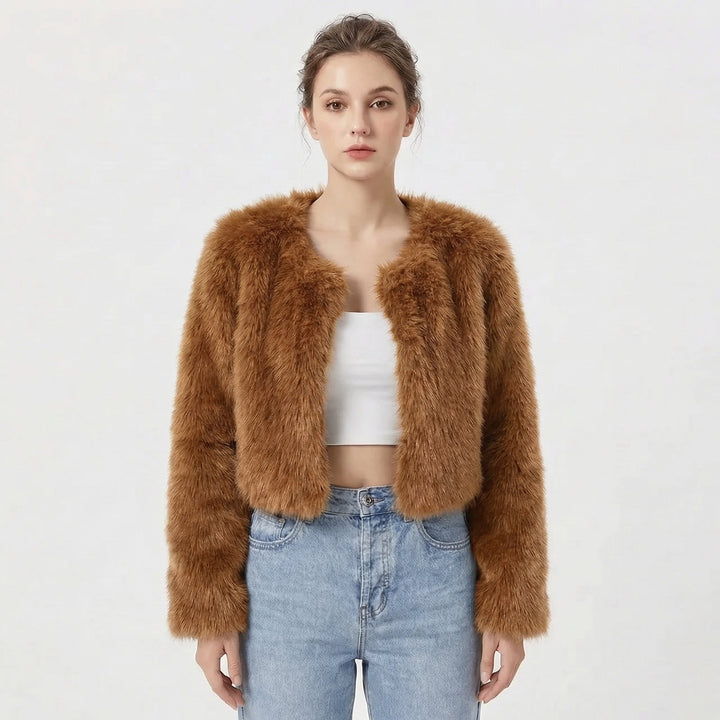 Elegant Faux Fur Jacket