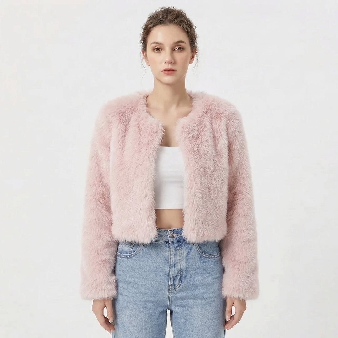 Elegant Faux Fur Jacket