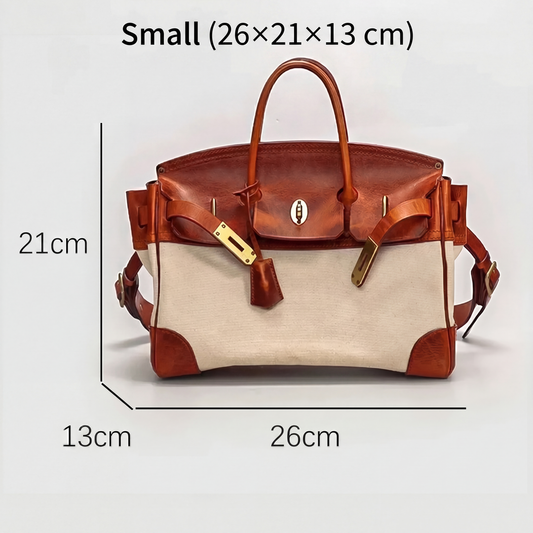 Jane | Travel Duffle Bag with Leather Trim