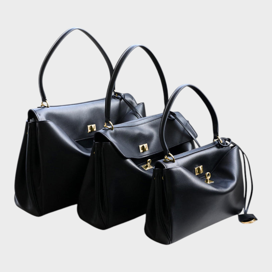 Jane | Structured Leather Bag with Magnetic Flap