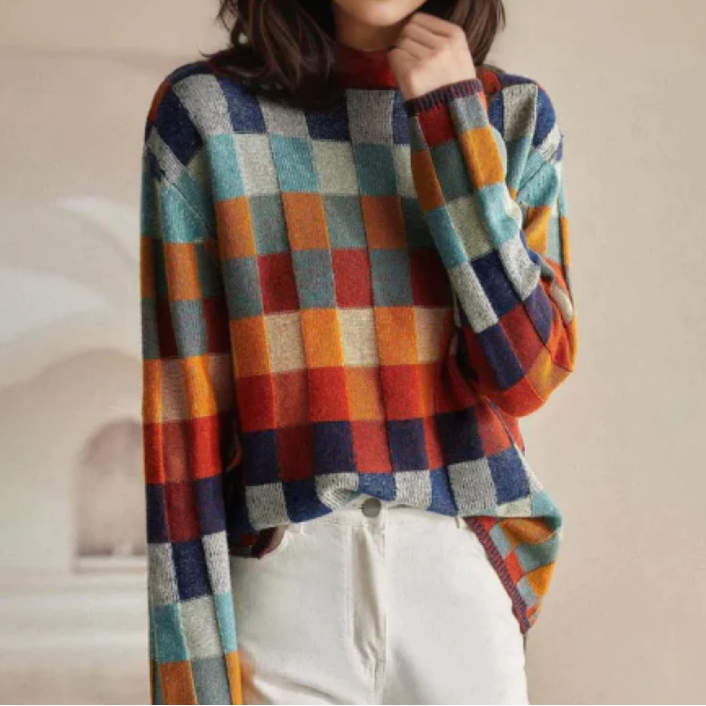 Cozy Retro Cashmere Sweater