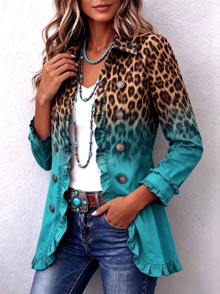 Barbara™ | Leopard Gradient Blazer