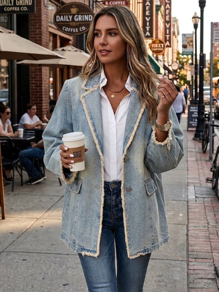 Rita™ | Oversized Used-Look Blazer