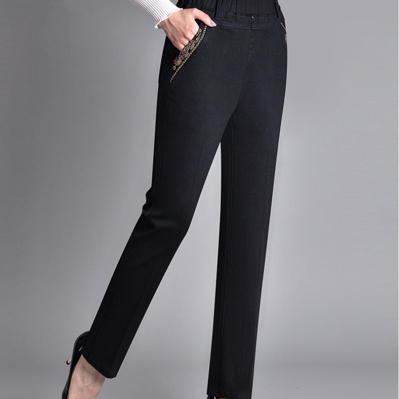 Jane | Damenjeans mit elastischem Bund und Seitentaschen