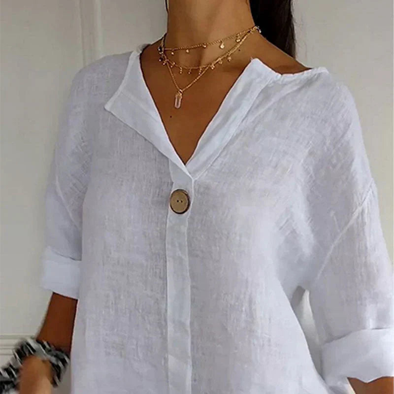 Jane | Vielseitige Knopf Bluse