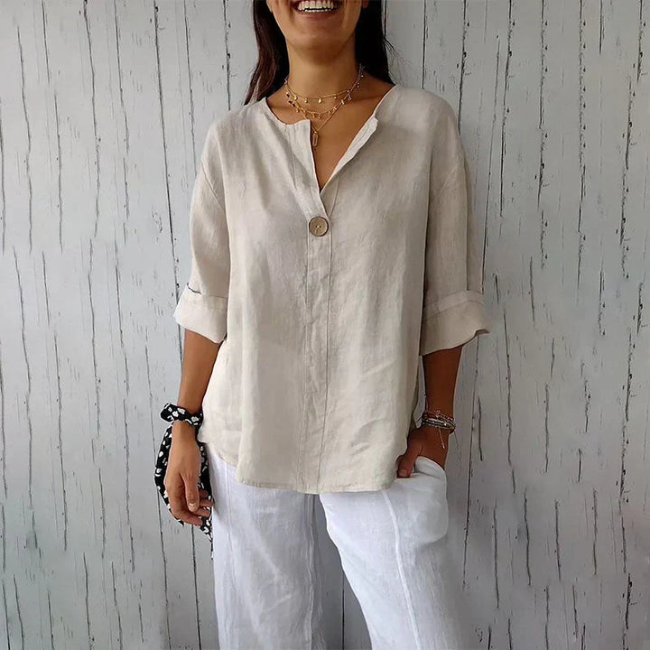 Jane | Vielseitige Knopf Bluse
